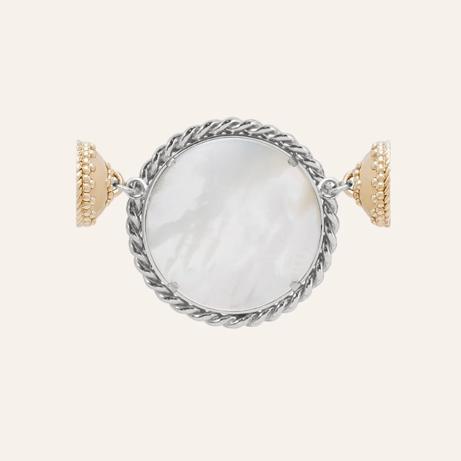 Signature Monogram Centerpiece in 14K Gold or Sterling Silver