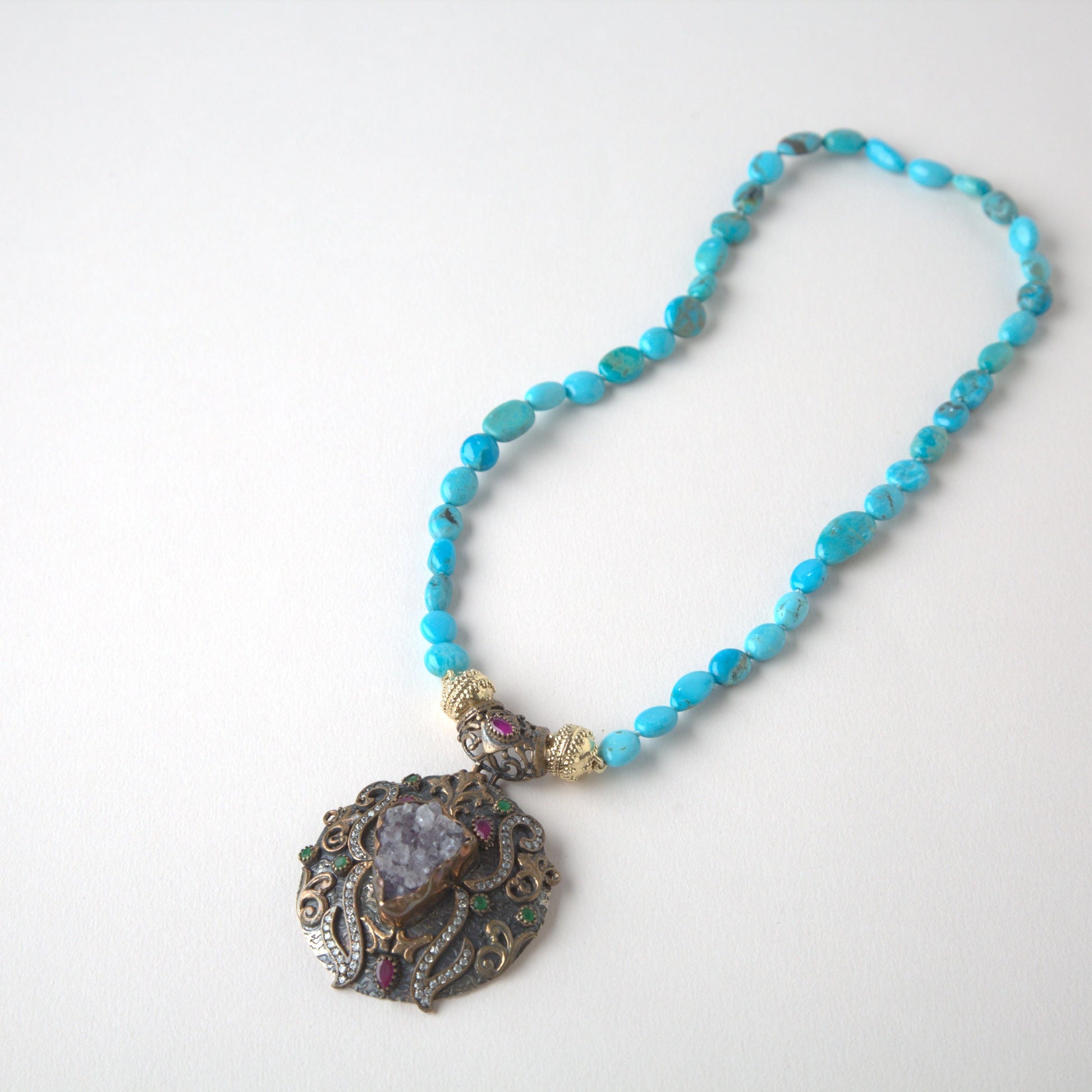 Moroccan Amethyst Druzy Mini Centerpiece