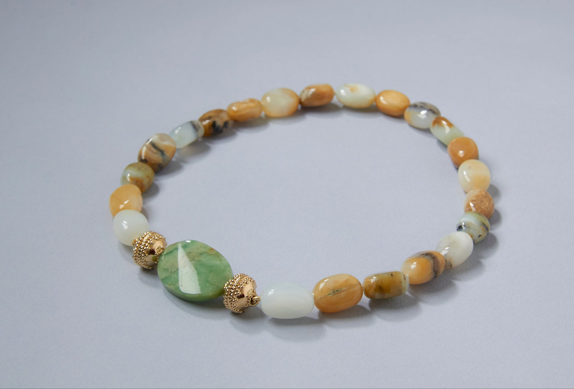 Green Chrysoprase Oval Centerpiece