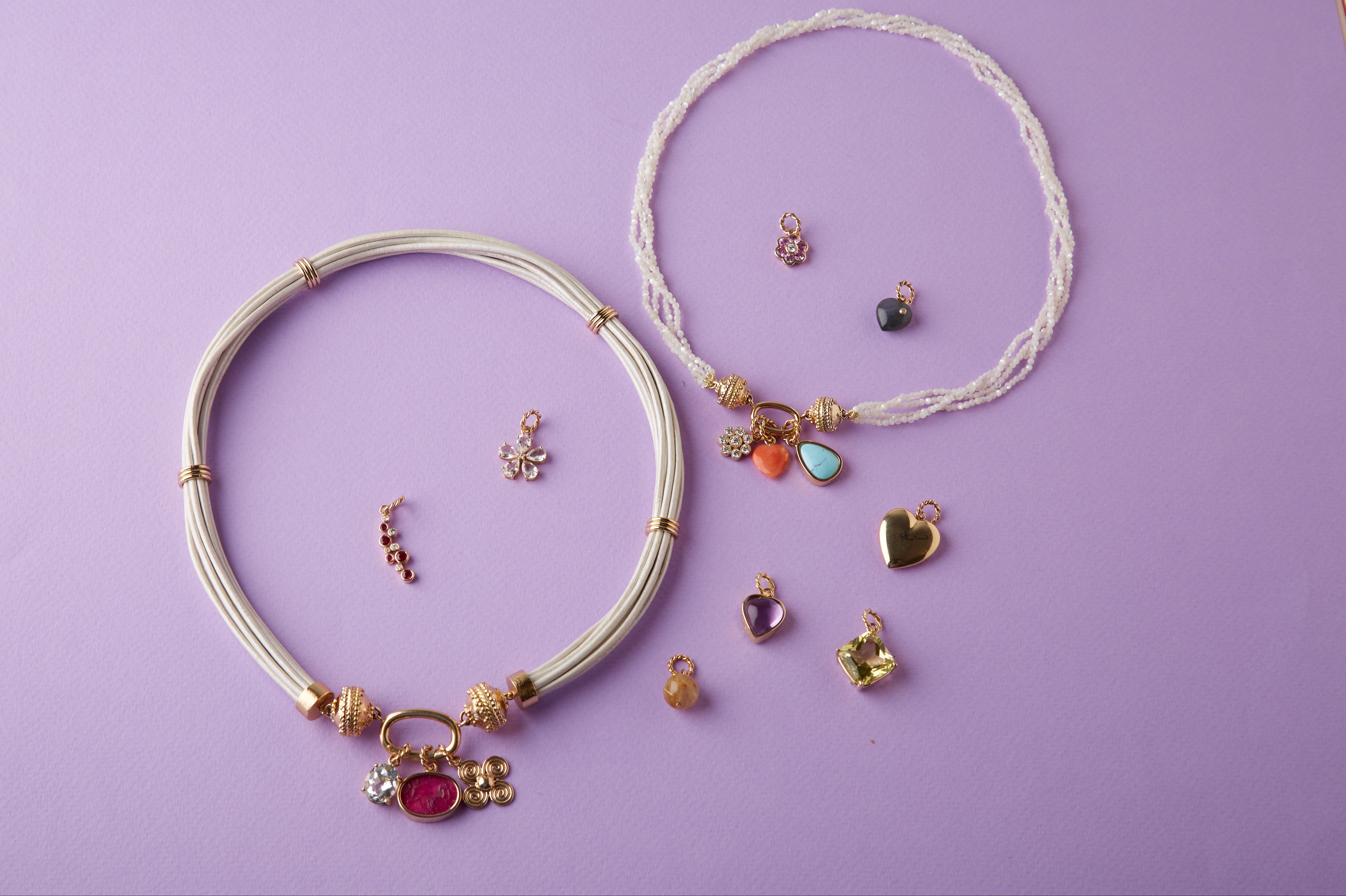 Aspen Braided Light Blue Leather Mini Necklace – Clara Williams