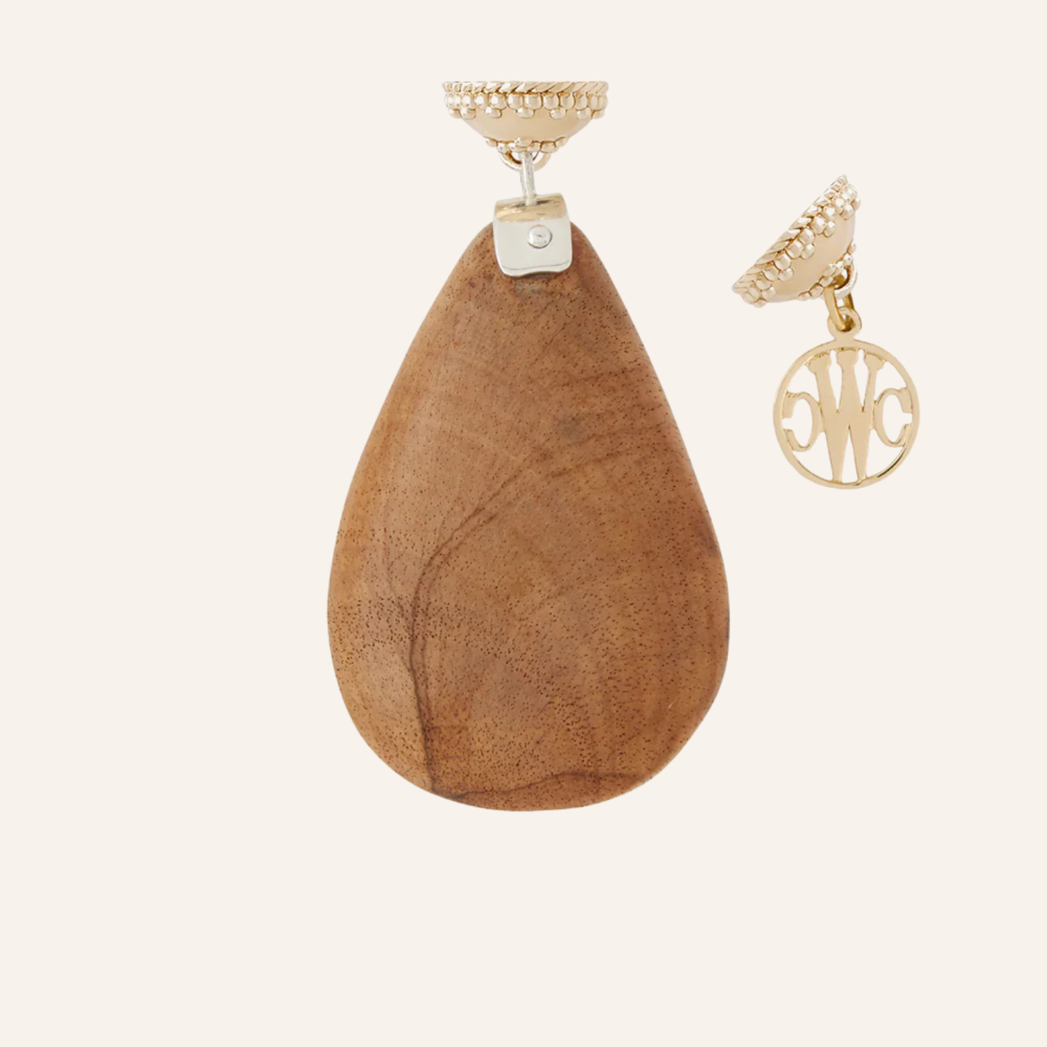 Teakwood Teardrop Tag