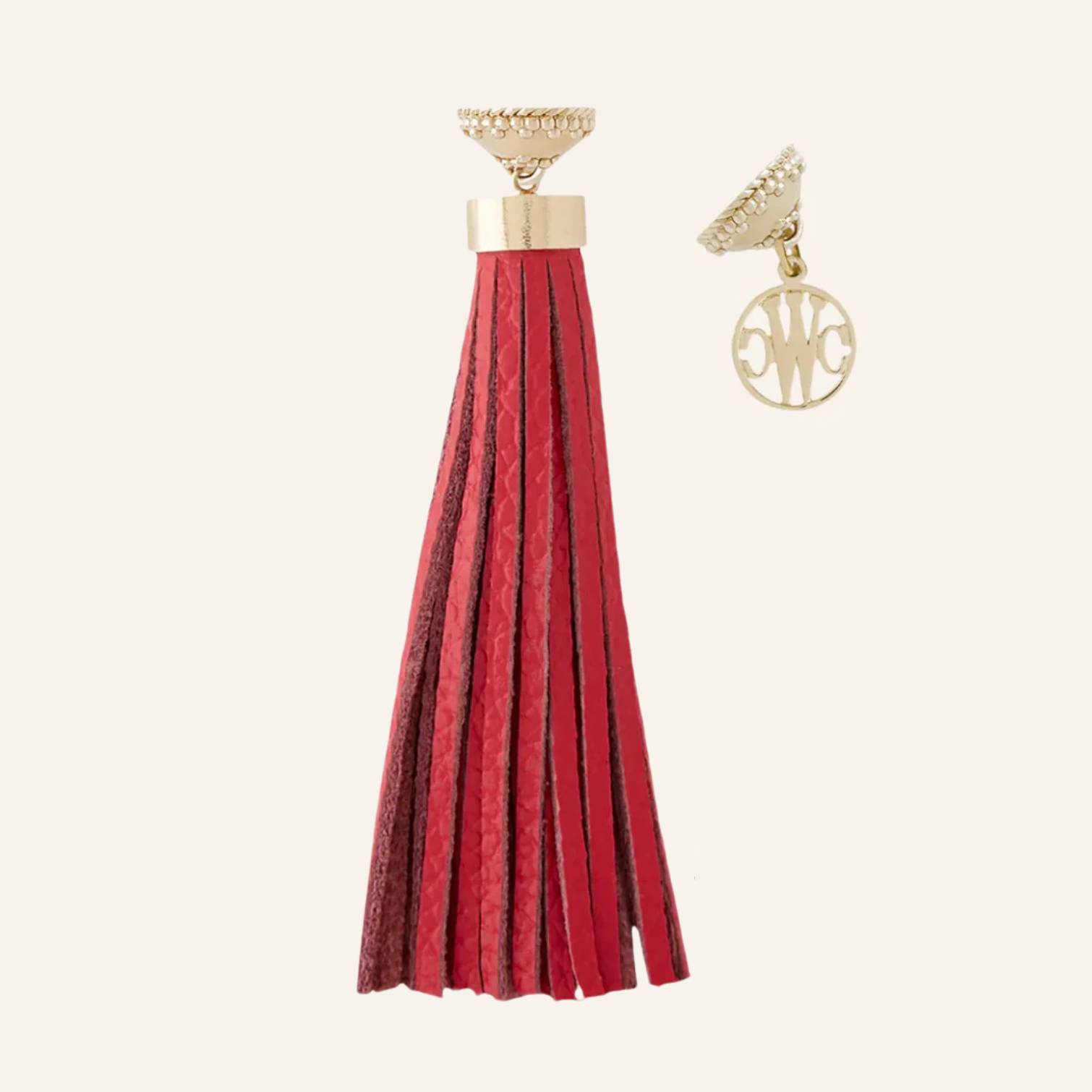 Baja Pink Leather Tassel