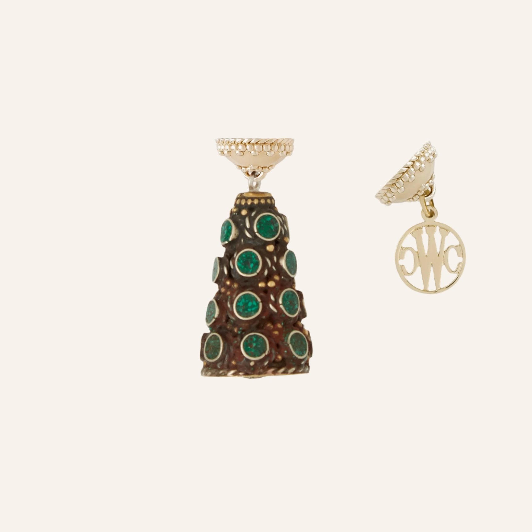 Tibetan Treasure Turquoise Cone Tag