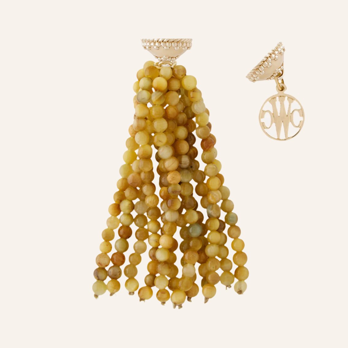 Victoire Golden Tiger's Eye 4mm Tassel