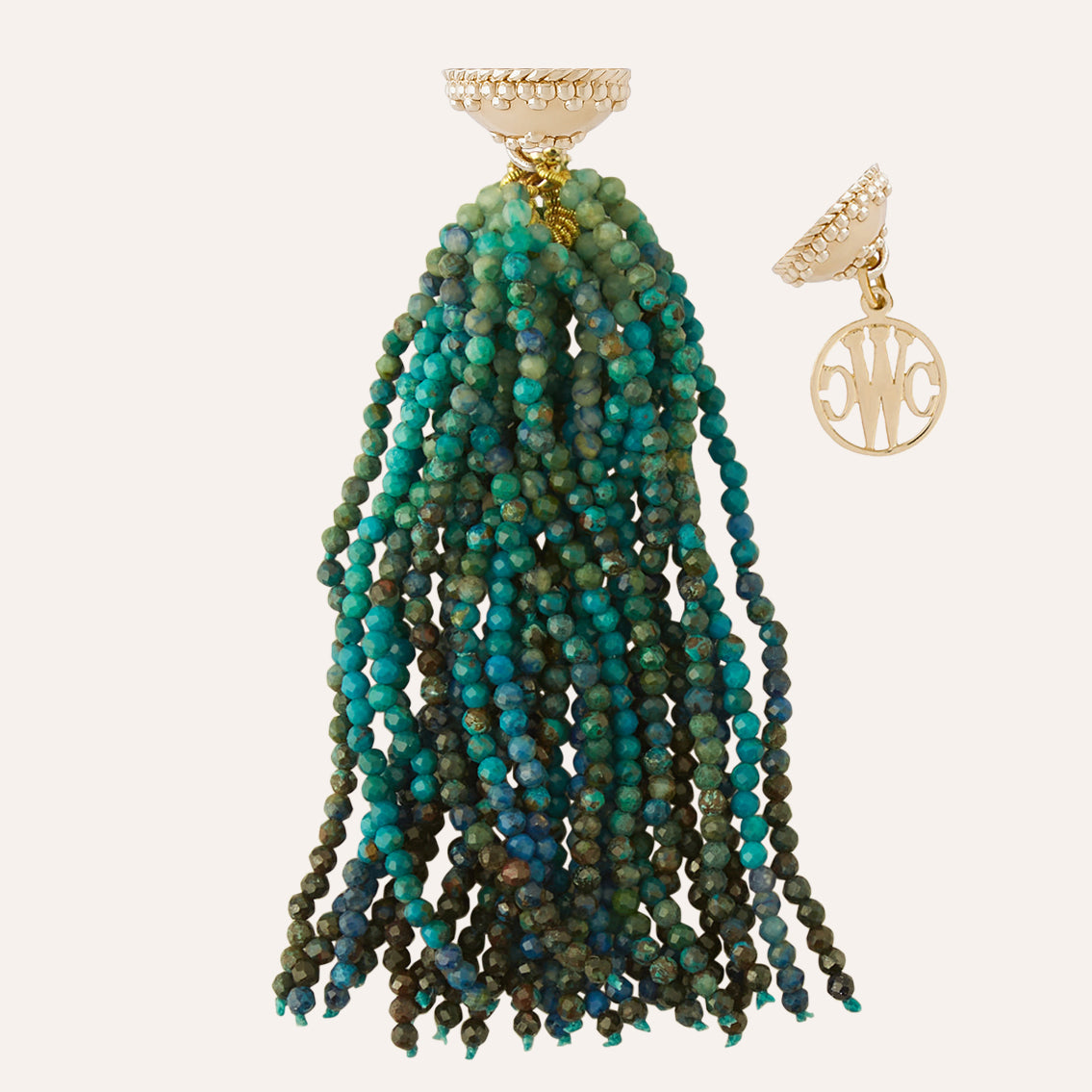 Michel Ombre Chrysocolla Tassel