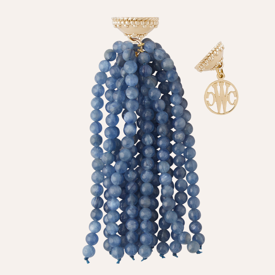 Victoire Light Blue Kyanite Tassel