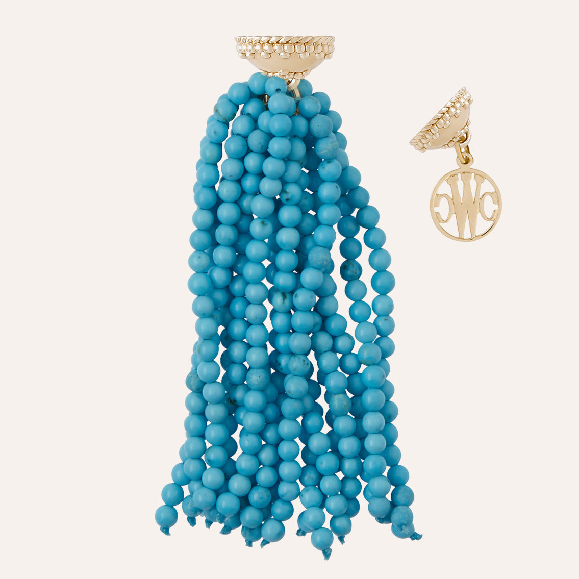 Victoire 3mm Turquoise Tassel
