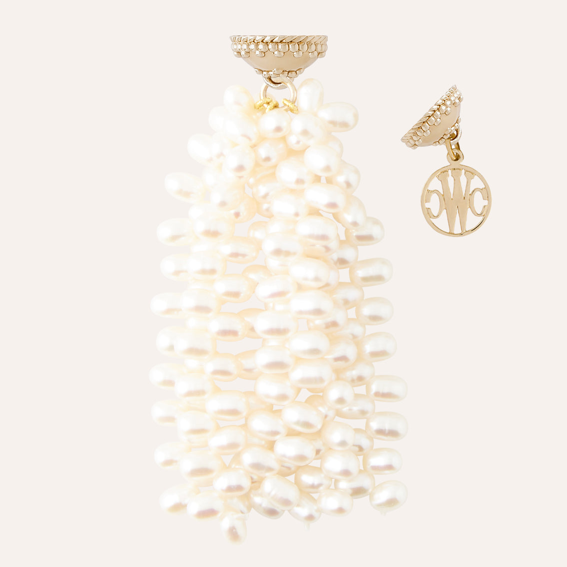 Tip Drilled Pearl Tassel