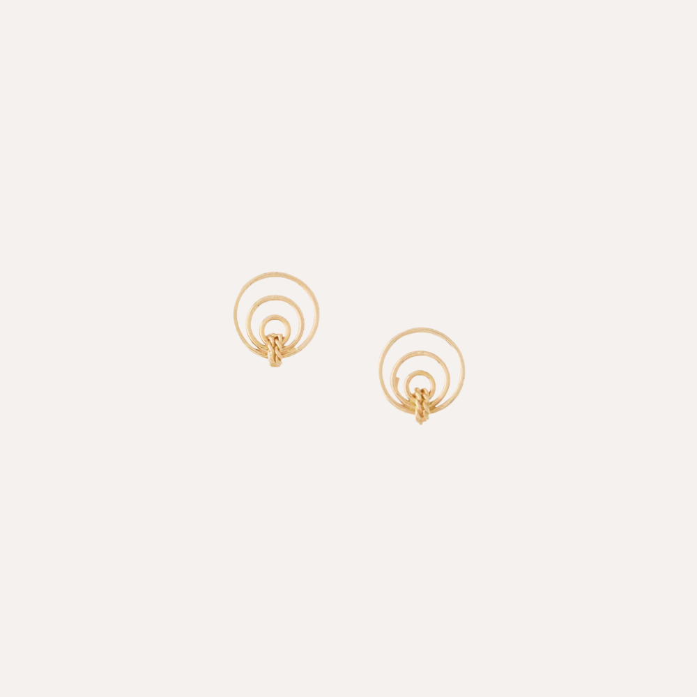 14K Orbit Earrings