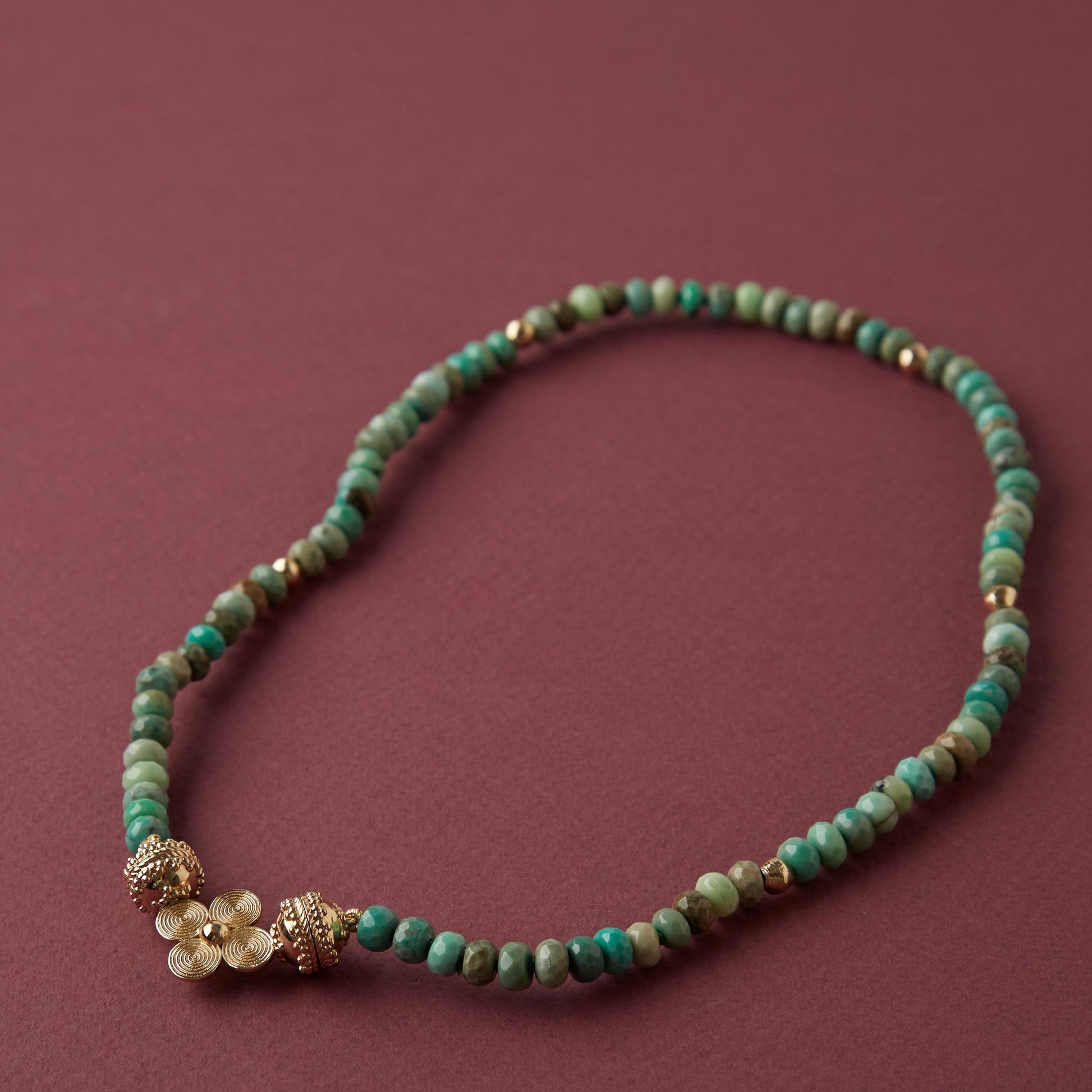 Peppercorn Chrysoprase Mini Necklace
