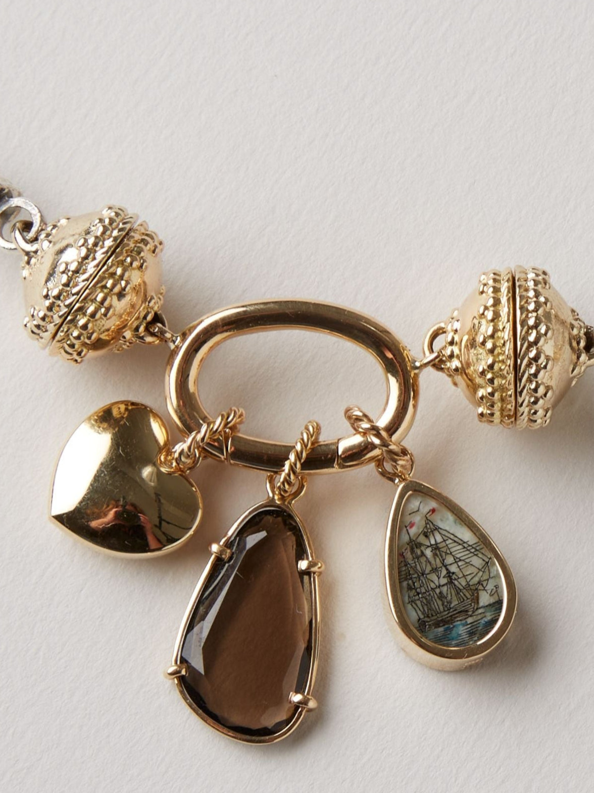 14K 'Ship at Sea' Charm