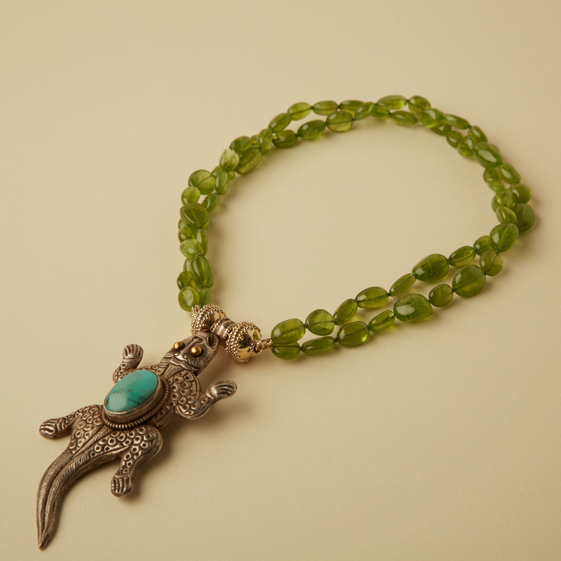 Peridot Double Strand Necklace