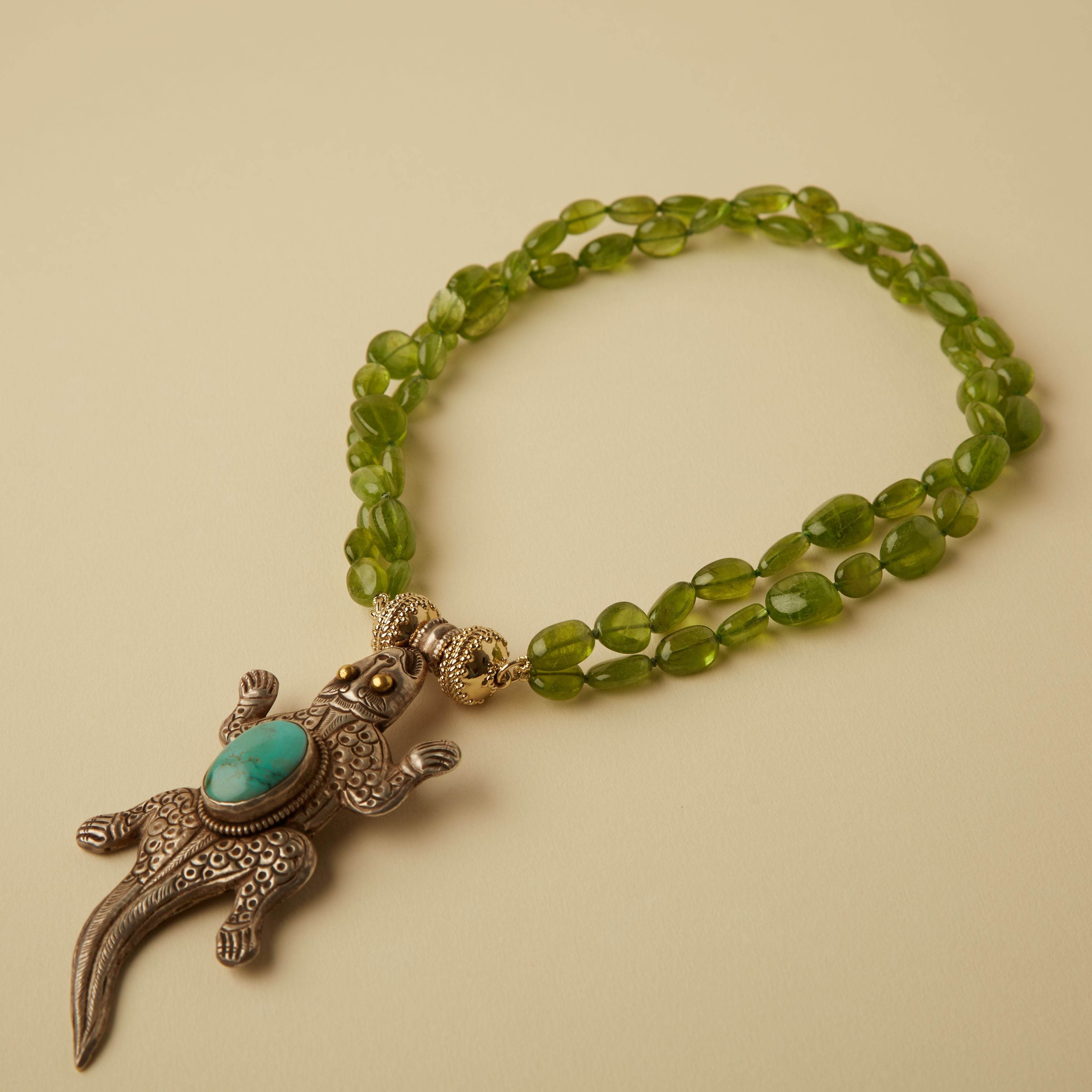 Peridot Double Strand Necklace