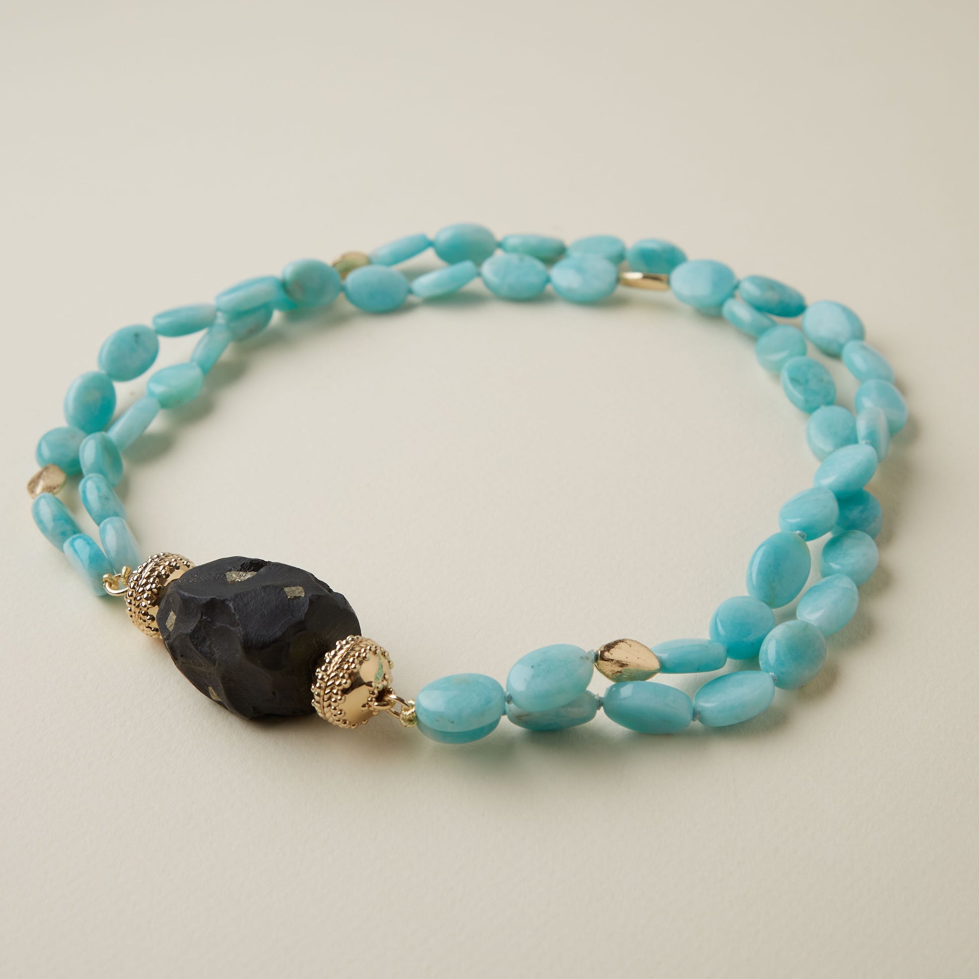 Gold Rush Amazonite Double-Strand Necklace