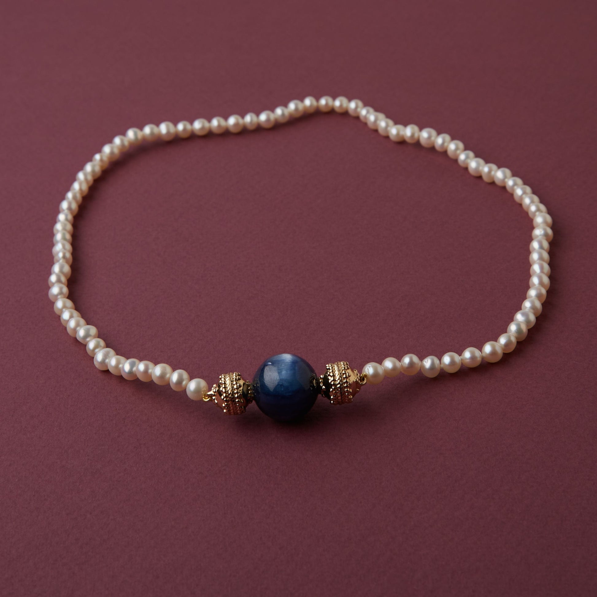 Freshwater White Round Pearl Mini Necklace