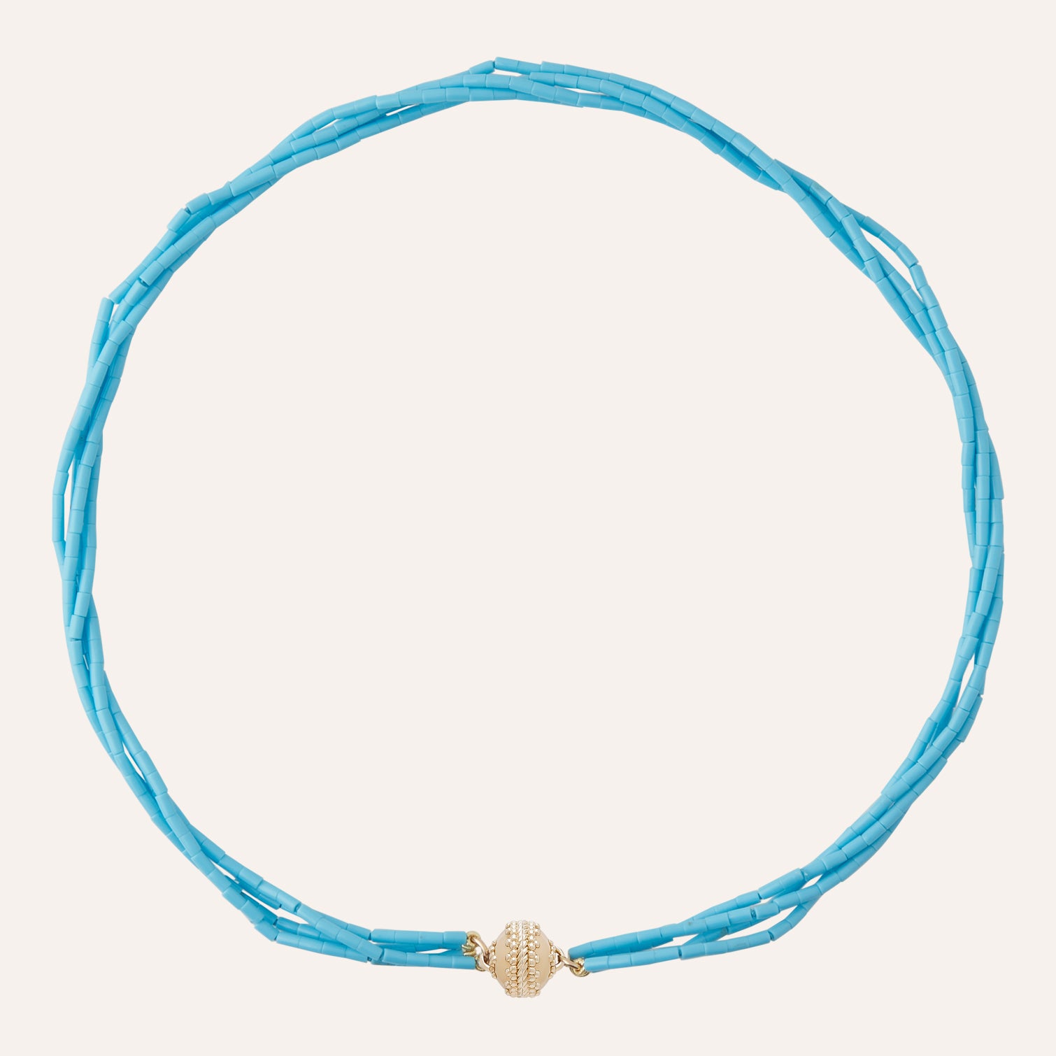 Mini Multistrand Sleeping Beauty Turquoise Necklace