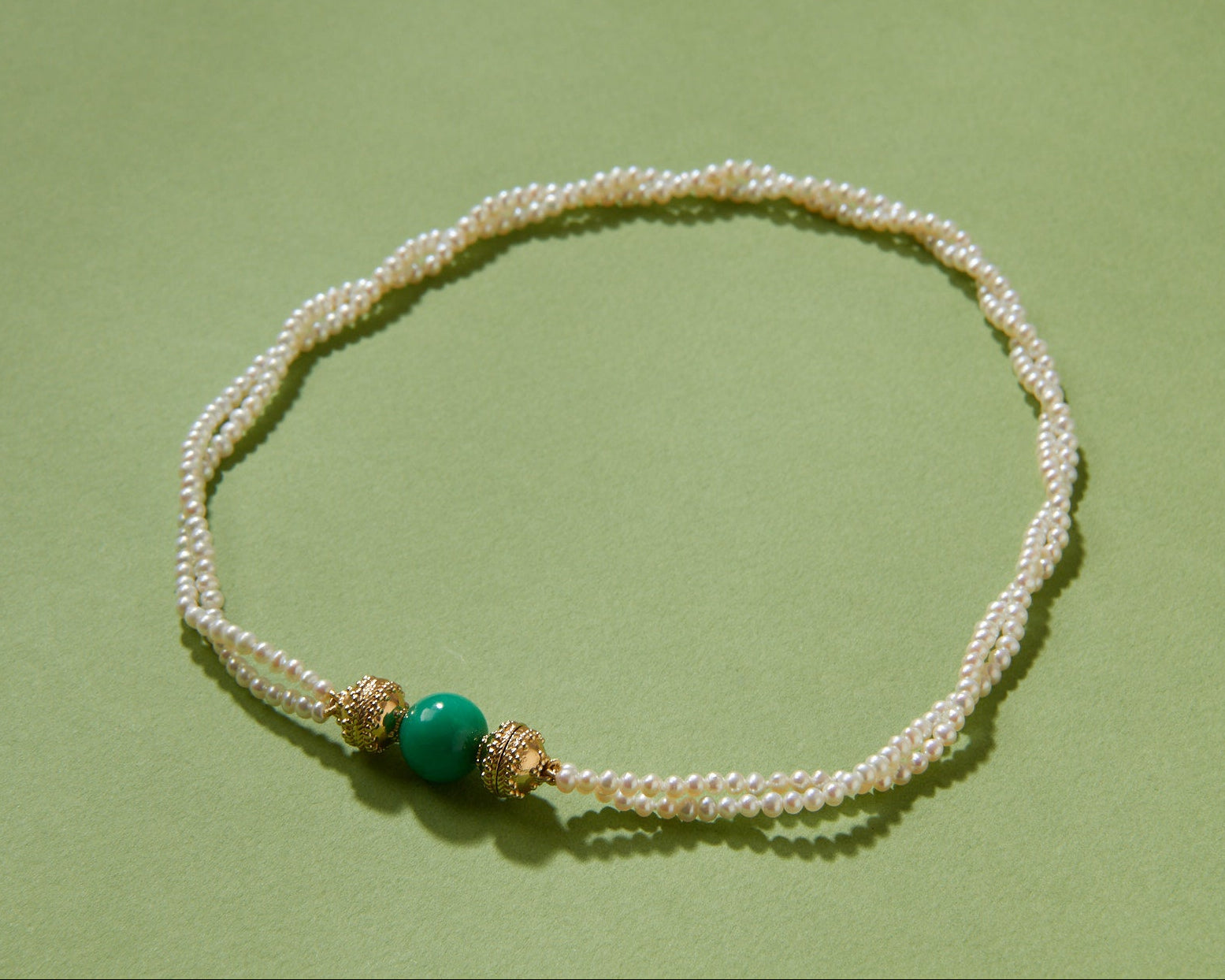 Victoire 13mm Green Chrysoprase Mini Centerpiece