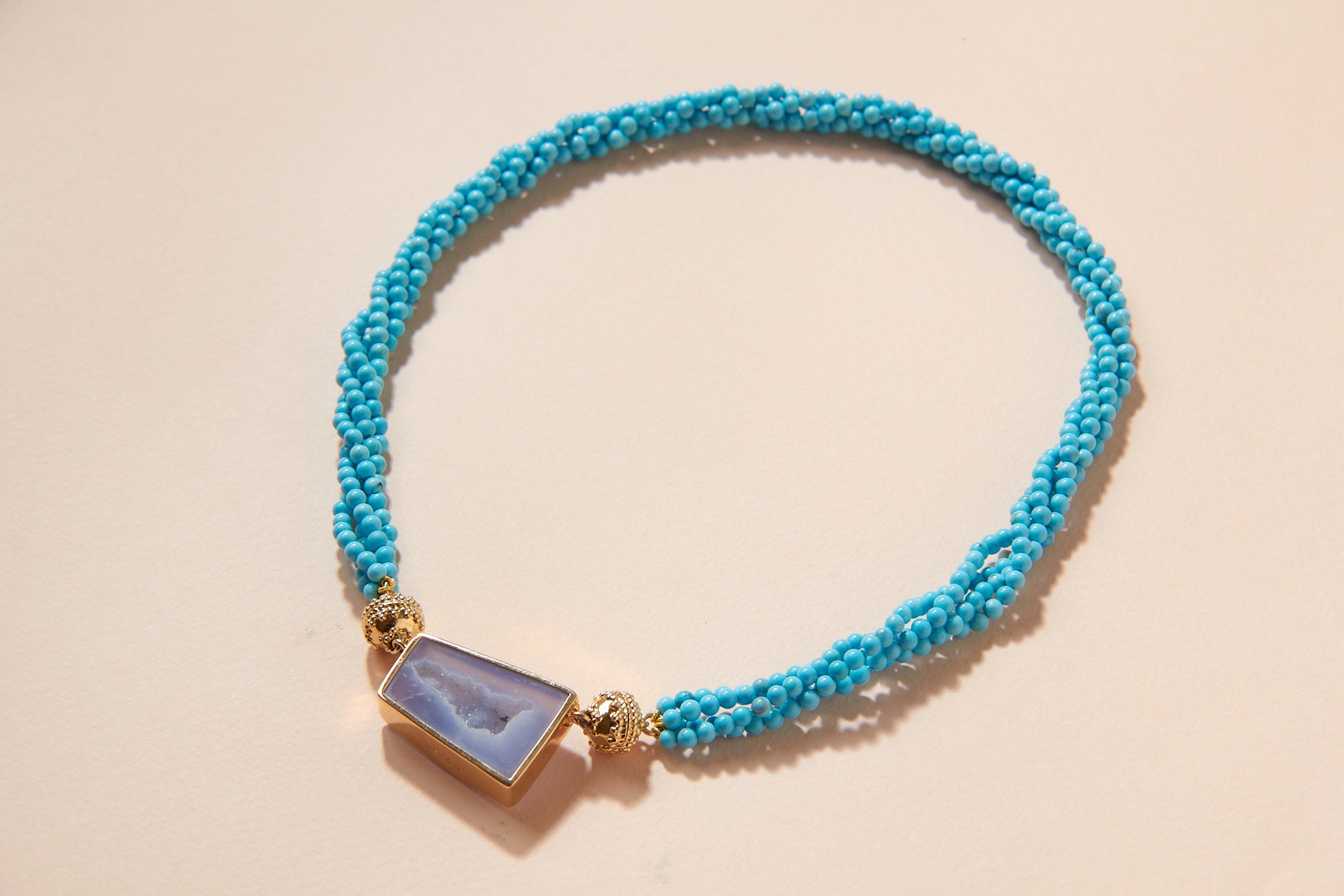 Chalcedony Rough Druzy Mini Centerpiece