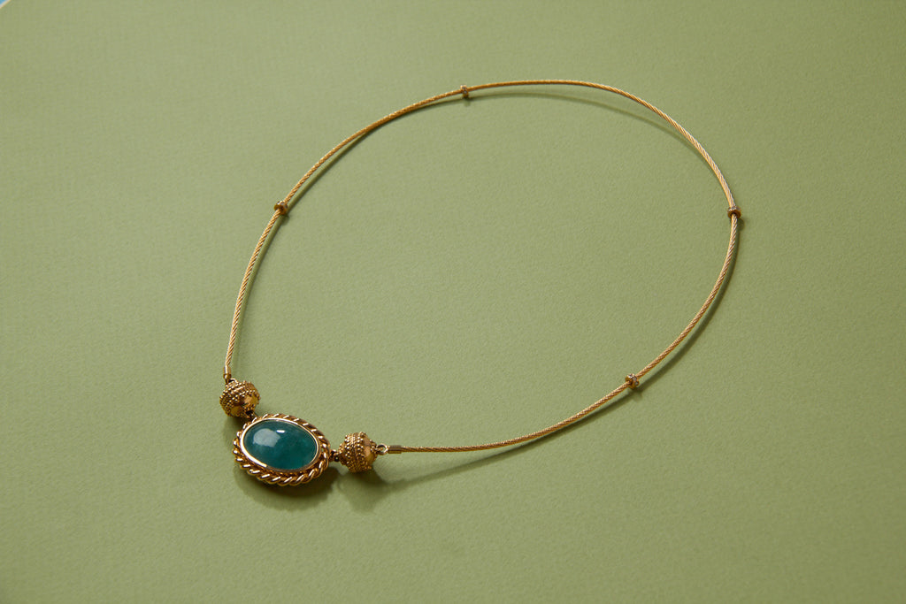 18K Candy Aqua Tourmaline Mini Centerpiece