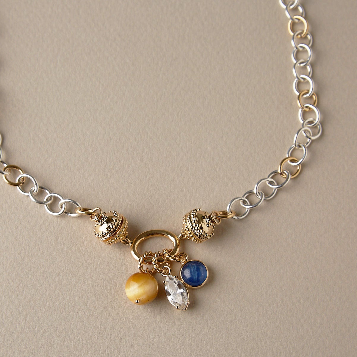 14K Zircon Marquis Charm