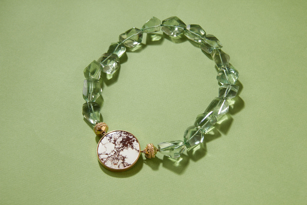 Wild Horse Turquoise 40mm Round Centerpiece