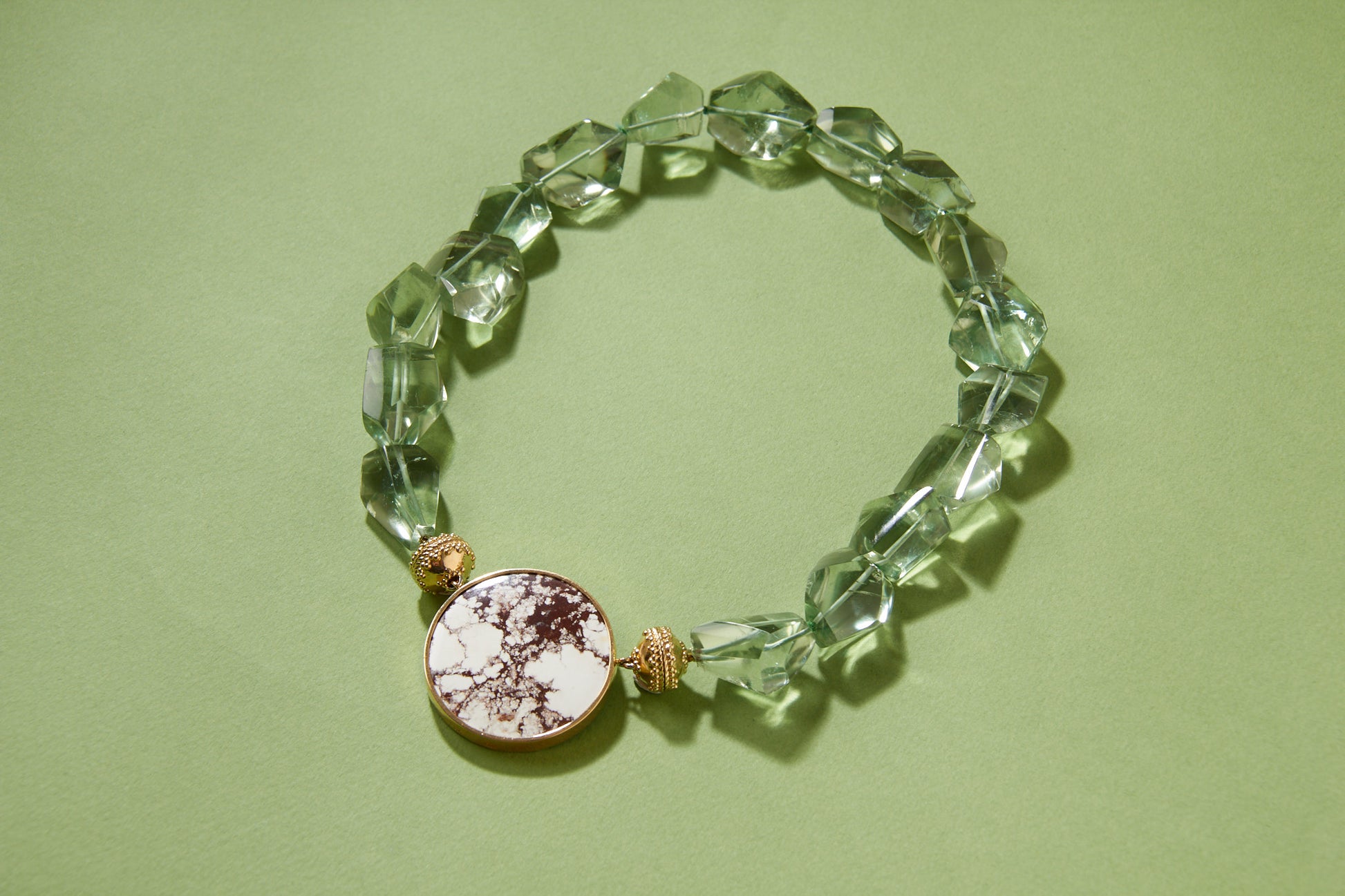 Wild Horse Turquoise 40mm Round Centerpiece
