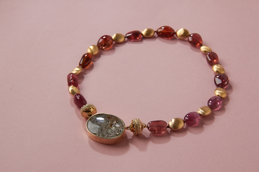 Gold Rush Tourmaline Sunset Necklace