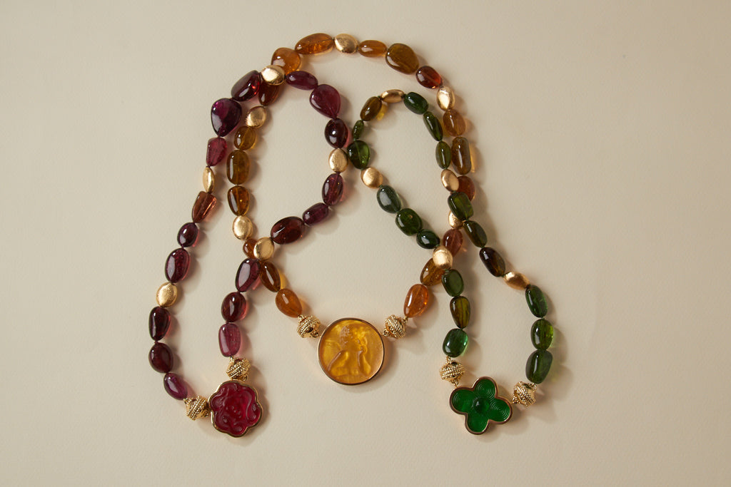 Gold Rush Green Tourmaline Necklace