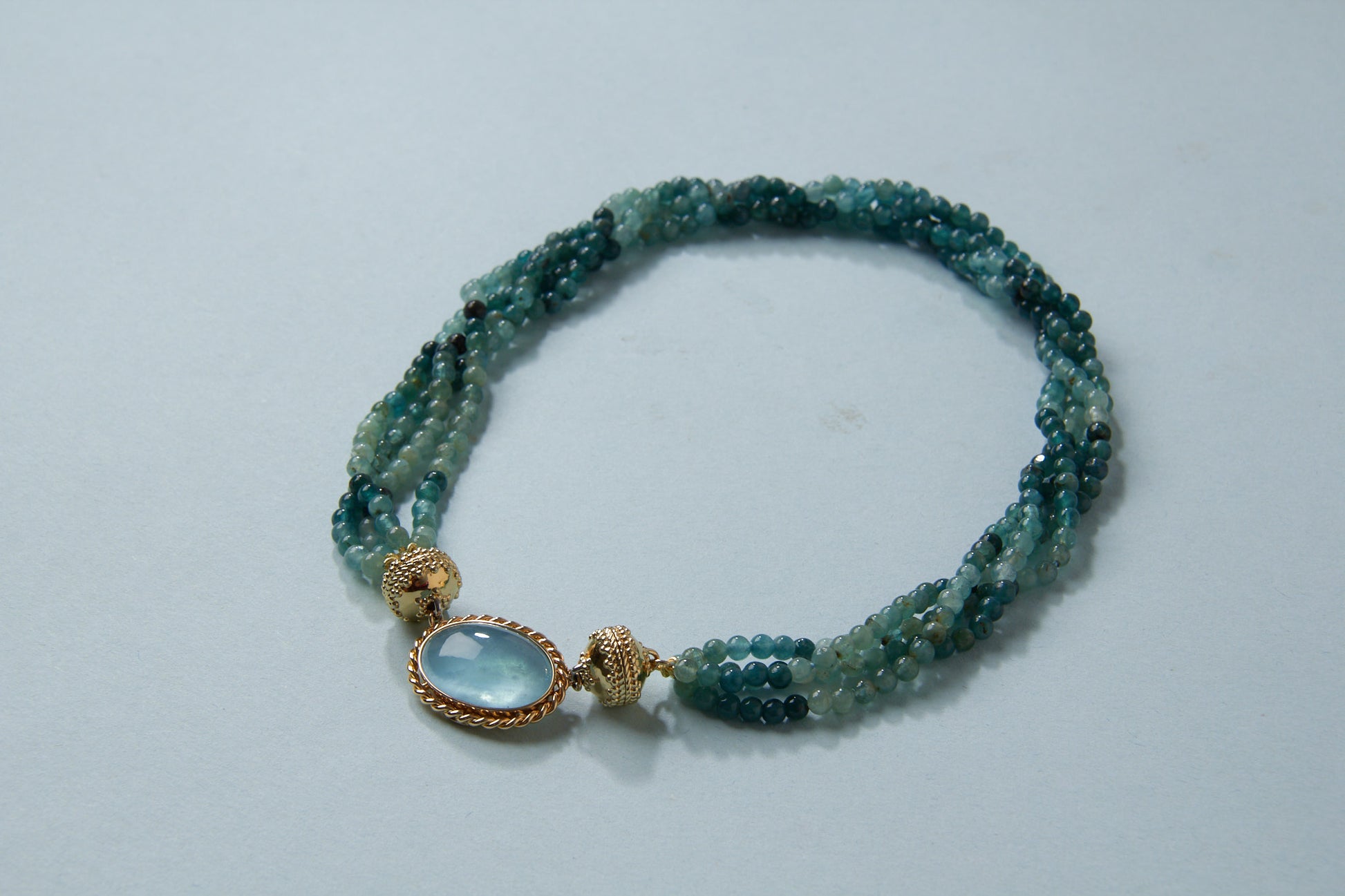 Candy Aquamarine Oval Cabochon Centerpiece