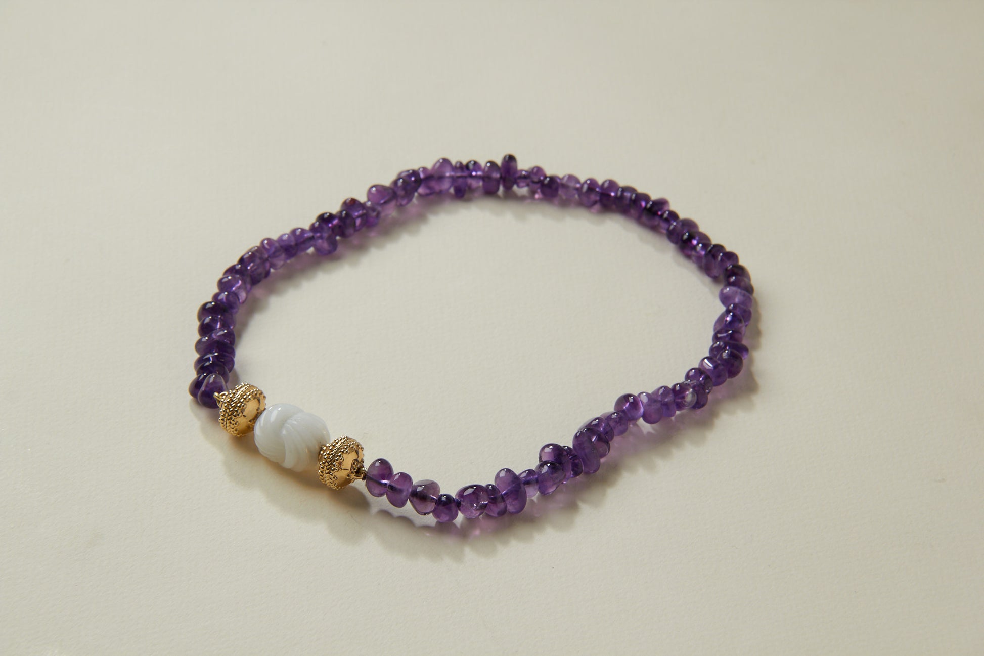 Helen Amethyst Single Strand Necklace