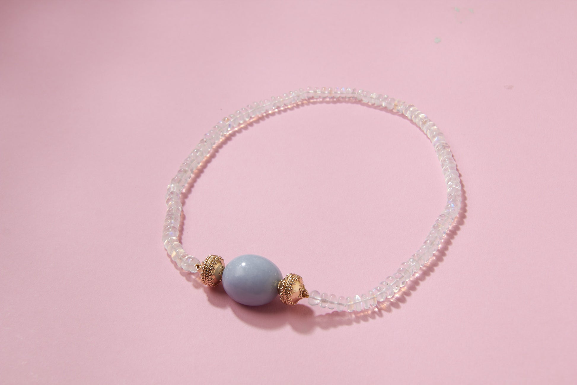 Moonstone Rondelle Necklace