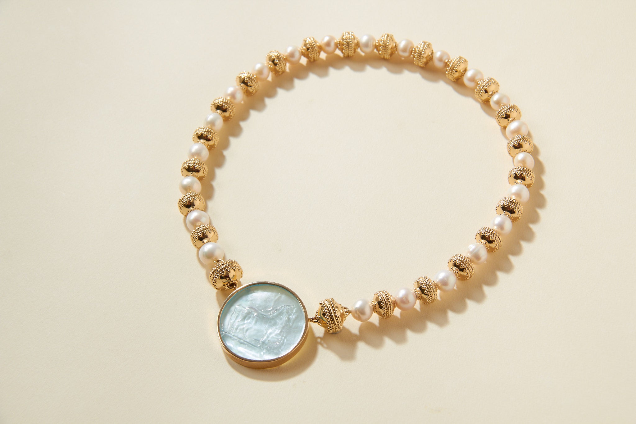 Signature Bead and Pearl Necklace – Clara Williams