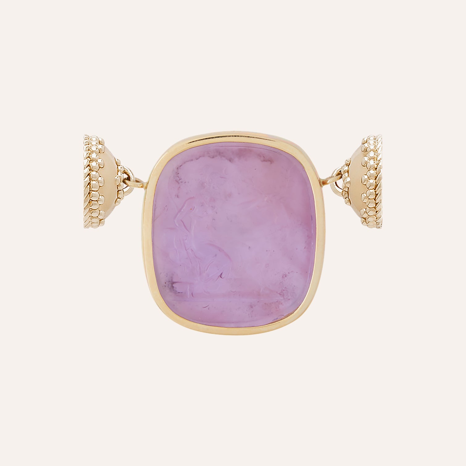 Classic Diana Lavender Italian Glass Centerpiece