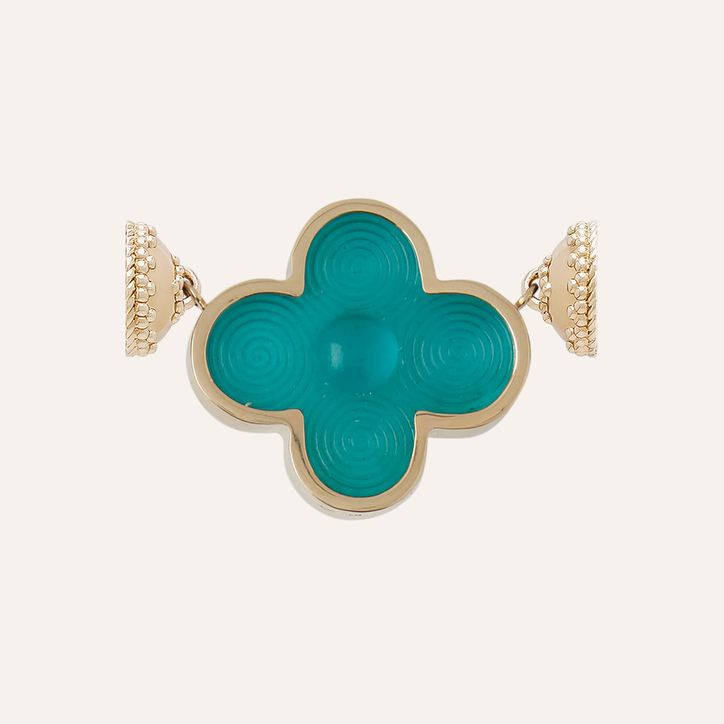 Chiara Glass Classic Paraiba Petal Centerpiece