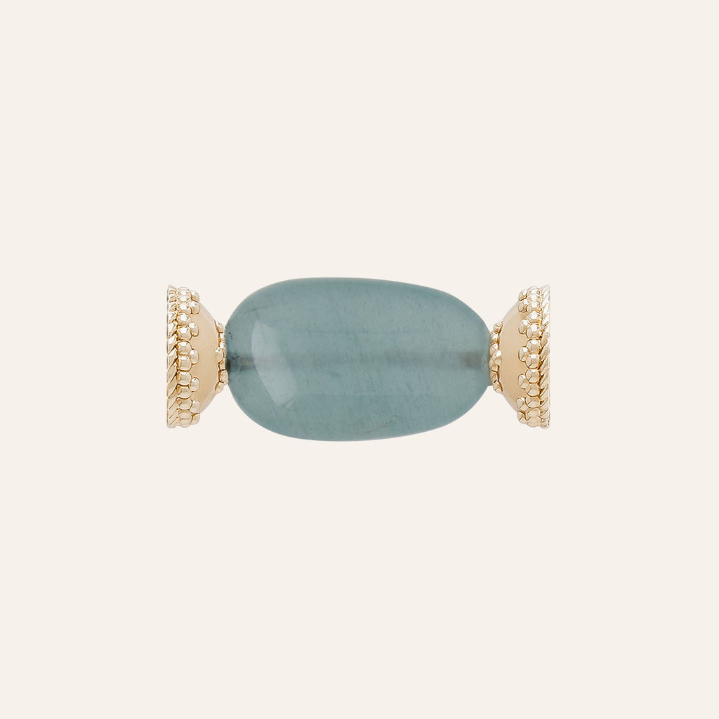 Small Aquamarine Oval Centerpiece