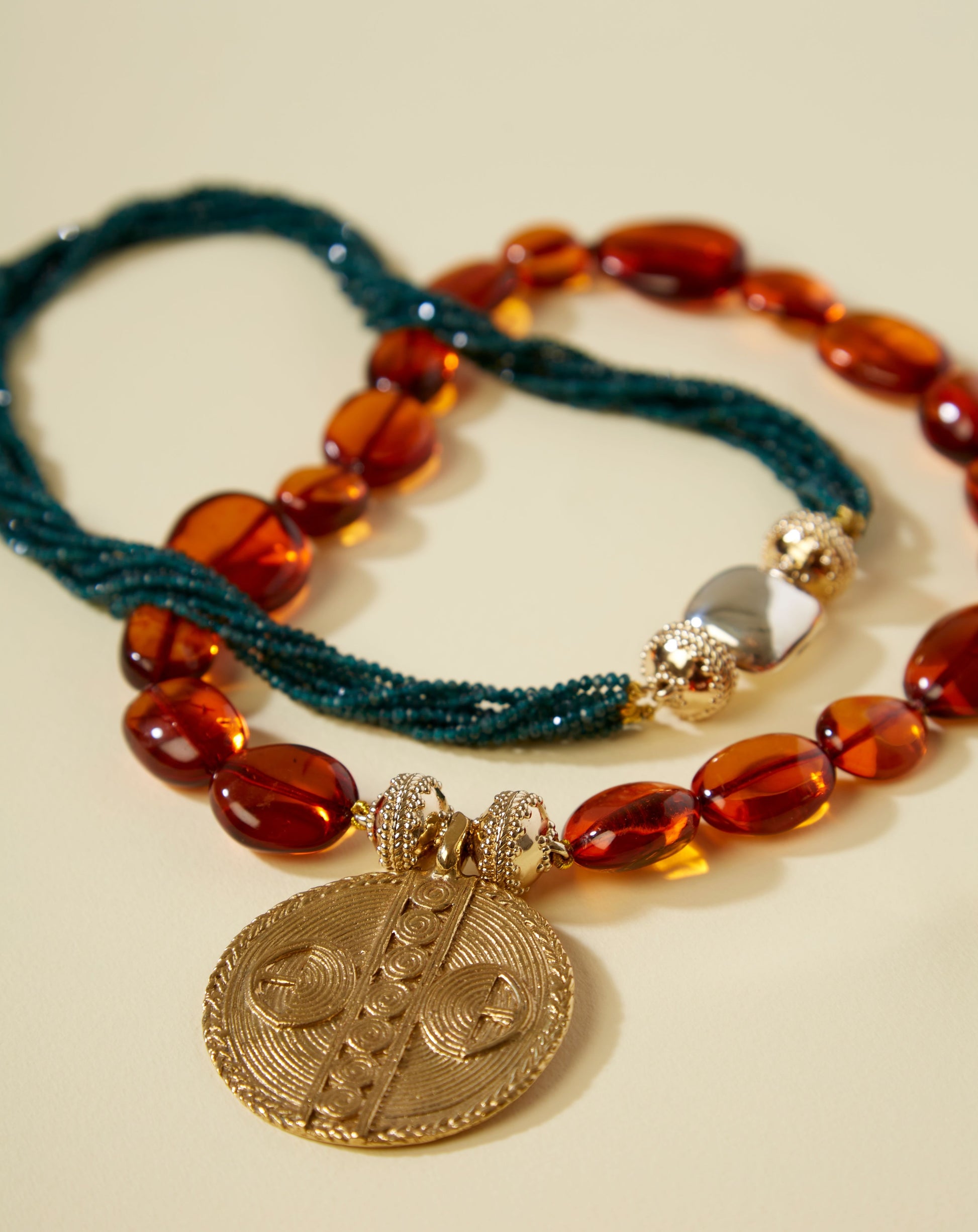 Helen Orange Baltic Amber Necklace
