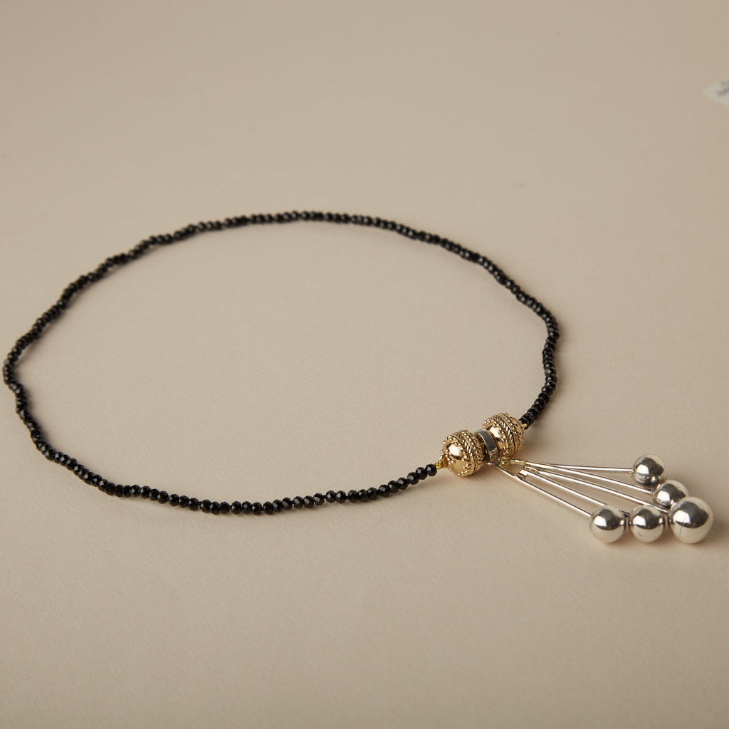 Michel 3mm Black Spinel Mini Necklace