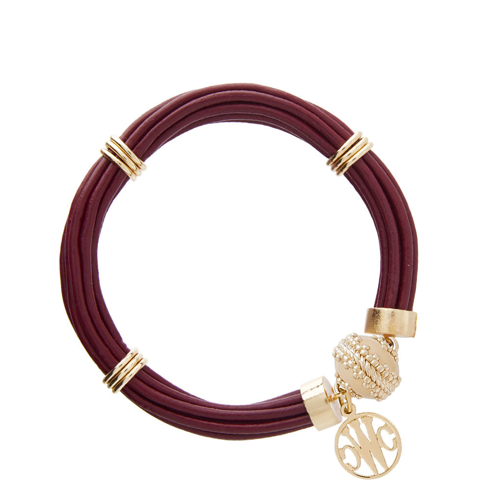 Aspen Leather Mulberry Bracelet