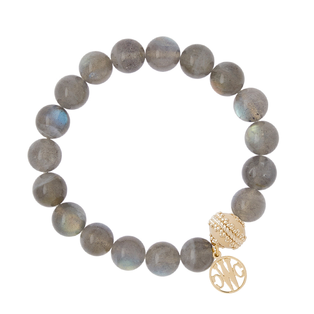 Victoire Labradorite Stretch Bracelet 10mm