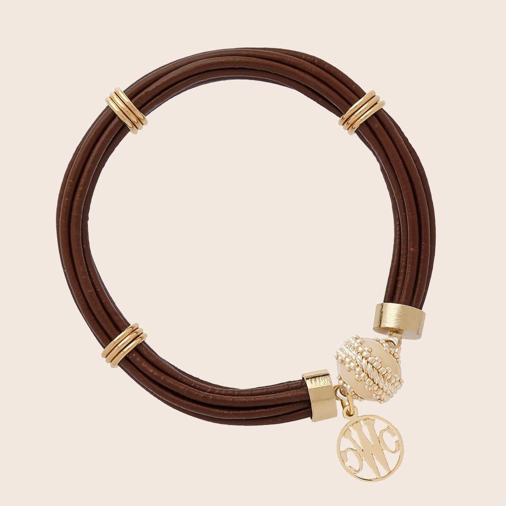 Aspen Leather Chocolate Bracelet