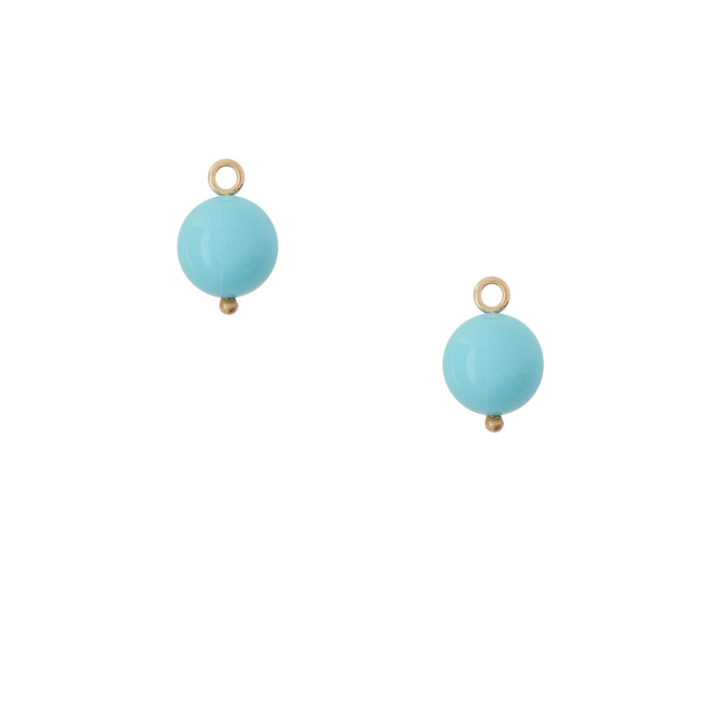 Victoire Turquoise 10mm Earring Drops