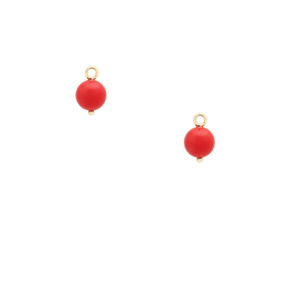Victoire Red 8mm Earring Drops