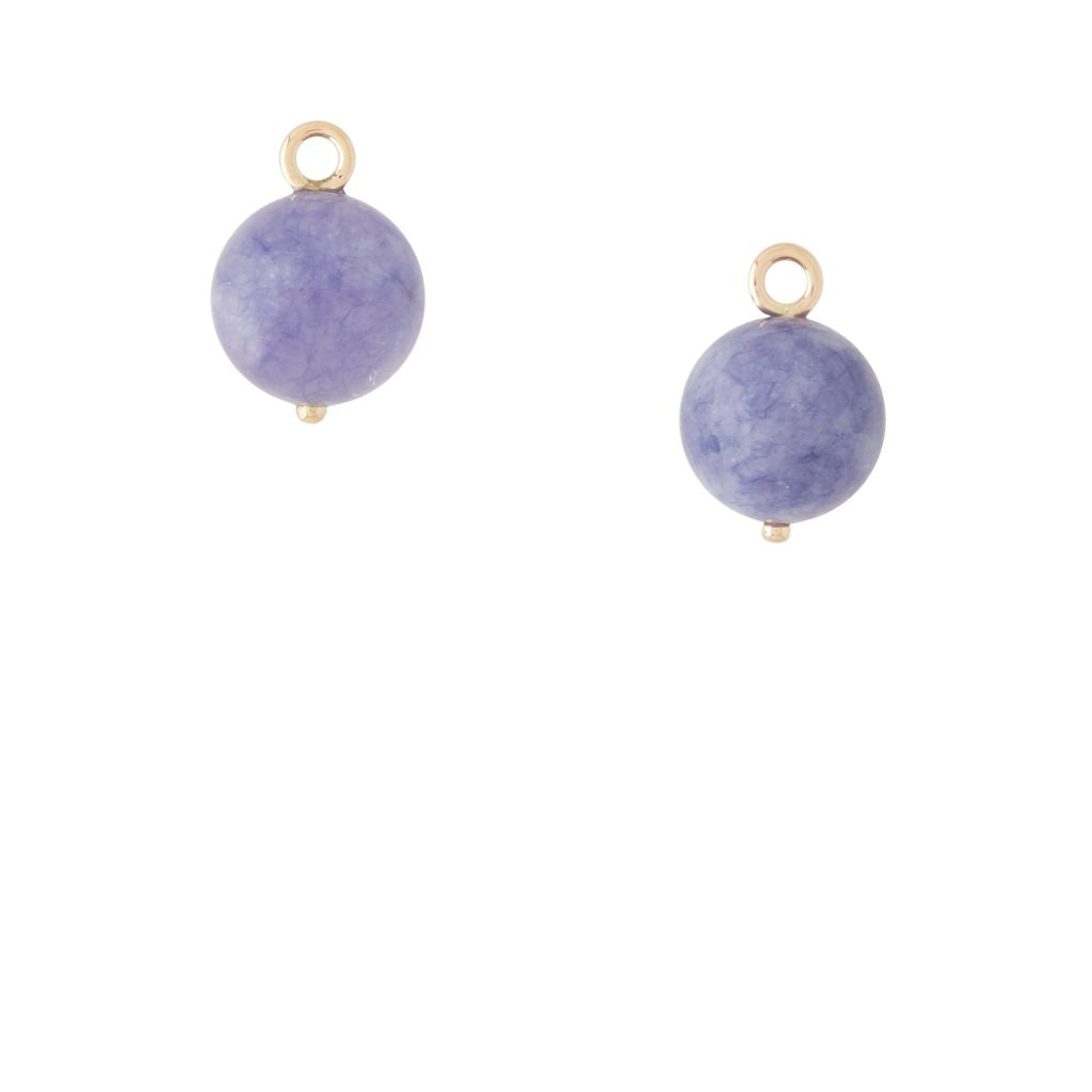 Victoire Purple Lepidolite 10mm Earring Drops