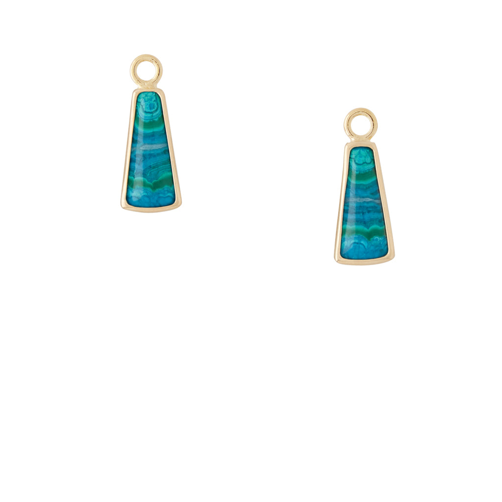 Small Malachite Chrysocolla Drops