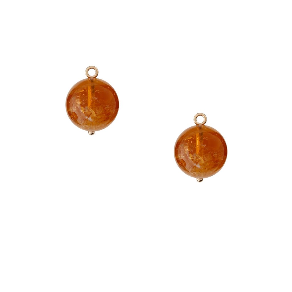 Victoire Citrine 14mm Earring Drops