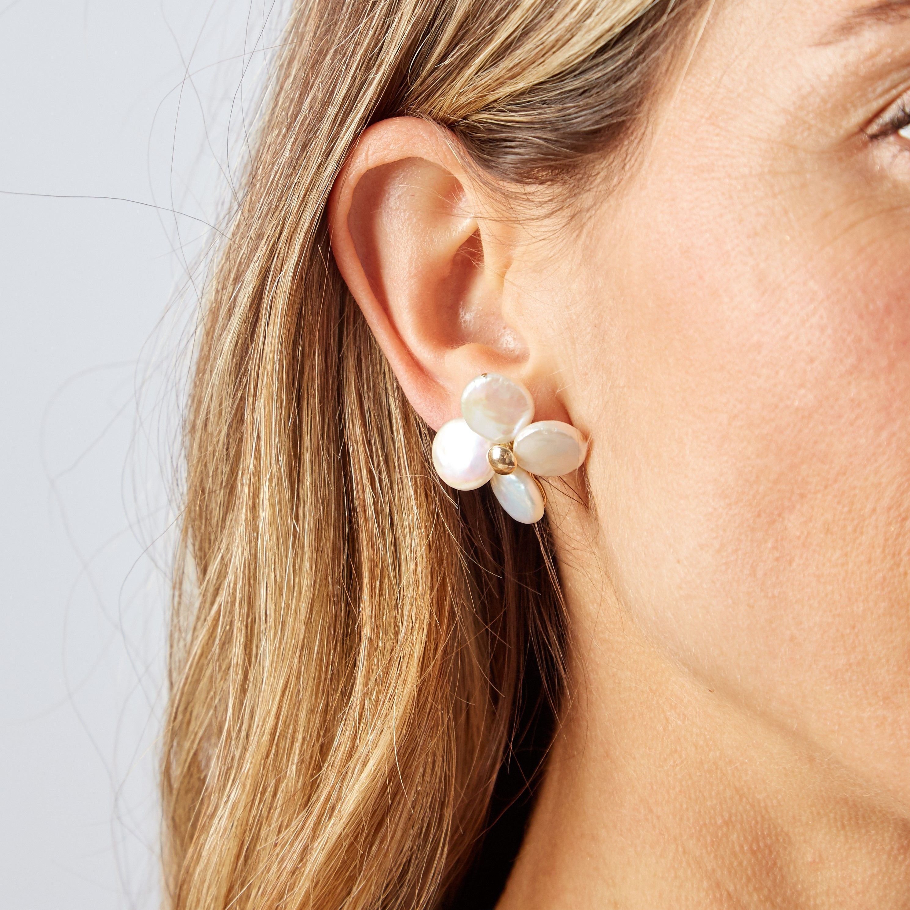 Dames Rocket Pearl Earrings
