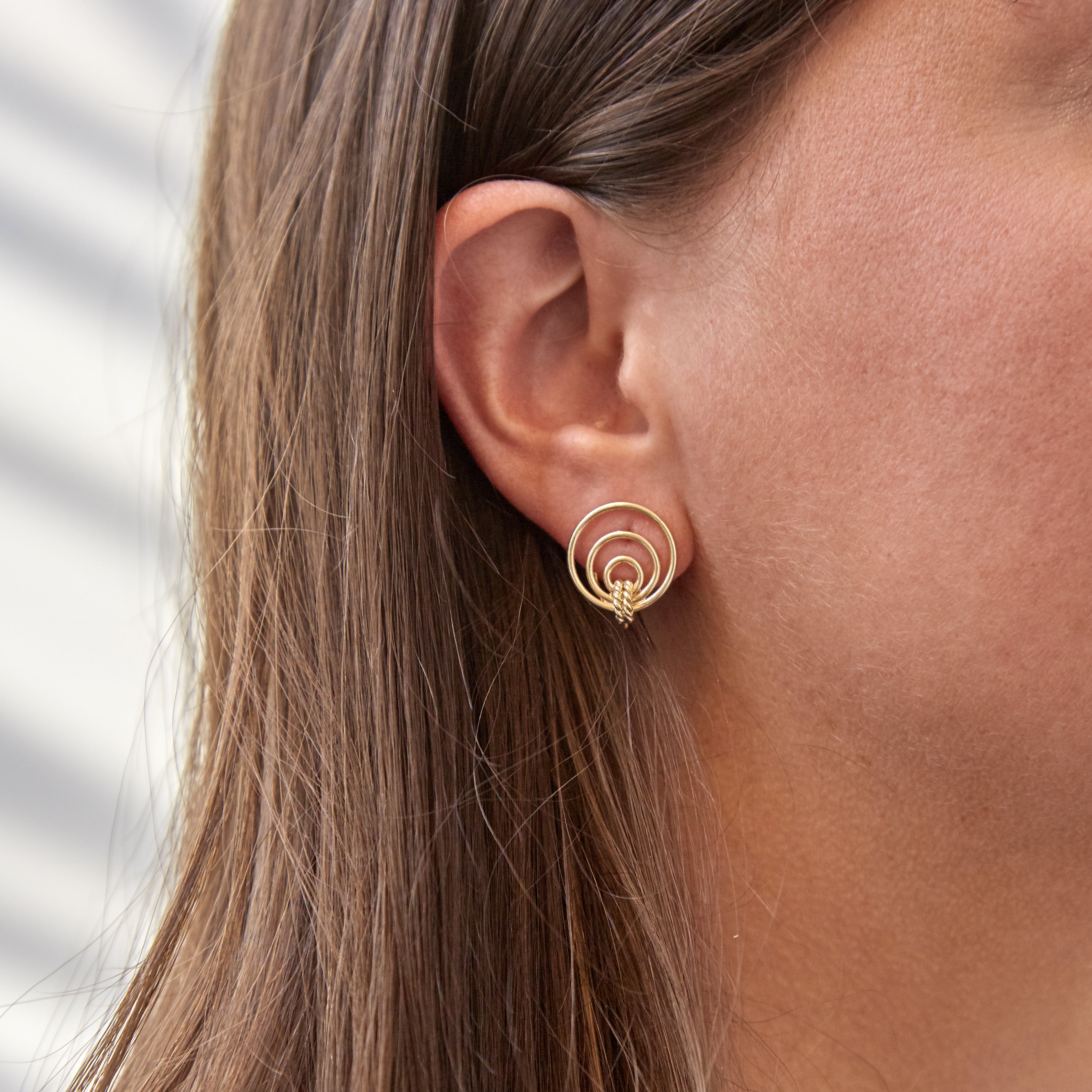 14K Orbit Earrings