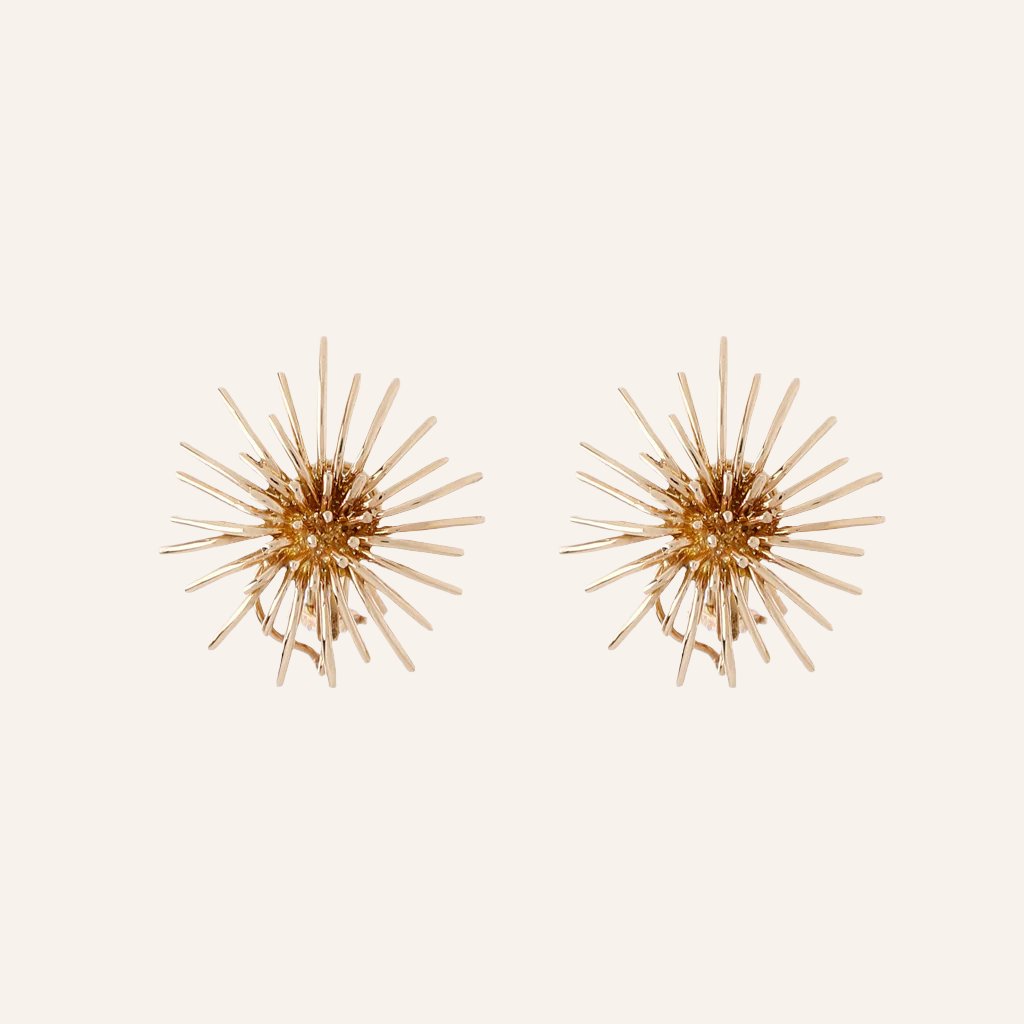 18K Large Burst Earrings