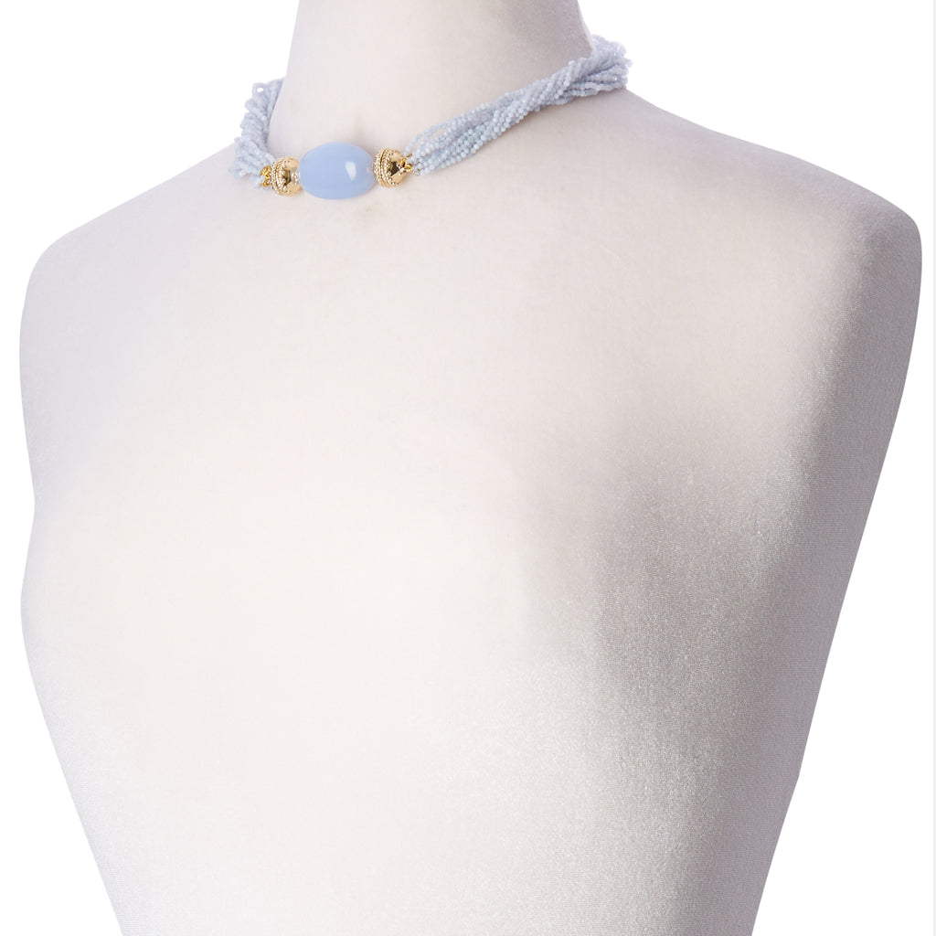 Michel Chalcedony Multi-Strand Necklace