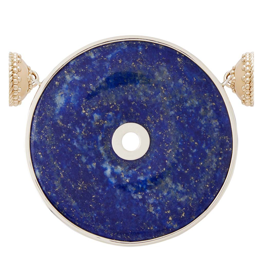 Large Lapis Disc Centerpiece